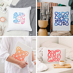 6Pcs 6 Styles PET Hollow Out Drawing Painting Stencils&nbsp;DIY-WH0411-624