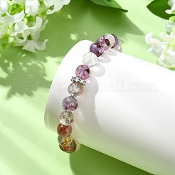 Natural Rutilated Quartz Beads Stretch Bracelets for Women Men&nbsp;BJEW-JB14038