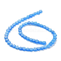 Handmade Millefiori Glass Bead Strands&nbsp;LAMP-J035-8mm-15