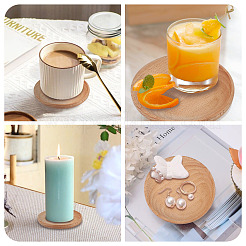 4Pcs Wood Cup Mats&nbsp;AJEW-MB0001-18B