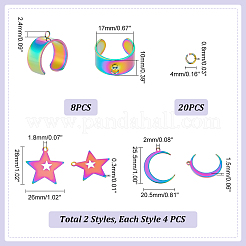 Charms Open Ring Making Kit&nbsp;STAS-UN0049-63