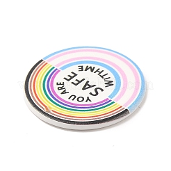 Rainbow Color Acrylic Pendants&nbsp;OACR-H024-04
