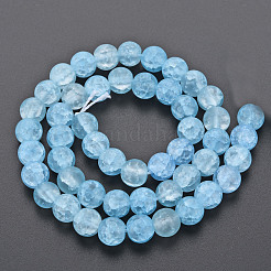 Crackle Glass Beads Strands&nbsp;X-GLAA-S192-D-008C