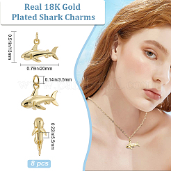 8Pcs Brass Pendants&nbsp;KK-BBC0014-36