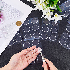 36Pcs Oval Silicone Drum Kit Muffler Stickers&nbsp;AJEW-CP0009-73