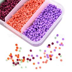 90G 5 Colors 12/0 Baking Paint Glass Seed Beads&nbsp;SEED-YW0001-14B