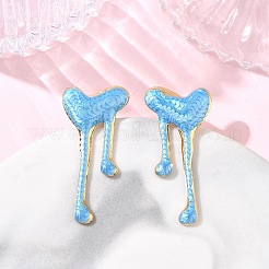 304 Stainless Steel Enamel Stud Earrings for Women&nbsp;SA-CBA46AF-22G