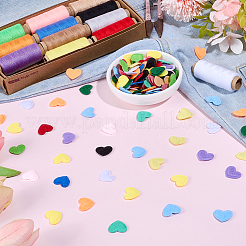 300Pcs 15 Colors Felt Heart Ornament Accessories&nbsp;DIY-CP0012-88