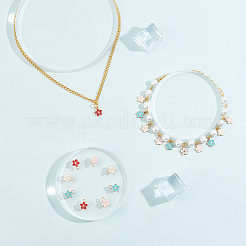 Light Gold Plated Alloy Enamel Charms&nbsp;ENAM-PH0001-52LG