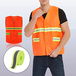 3 Strands 3 Colors Polyester Fluorescent Reflective Ribbon&nbsp;OCOR-FG0001-52