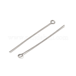 304 Stainless Steel Eye Pins&nbsp;STAS-K293-13P-0.6x40mm