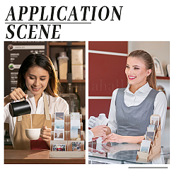 3 Sets 3 Styles Wood Postcard Display Riser Stands&nbsp;ODIS-UN0001-12