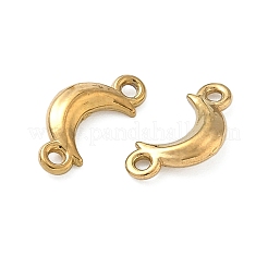 304 Stainless Steel Crescent Moon Links Connector Charms&nbsp;STAS-D211-02G