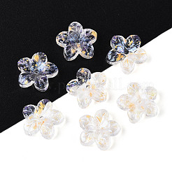 Baking Paint Transparent Glass Beads&nbsp;DGLA-N014-08