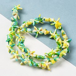 Synthetic Turquoise Dyed Beads Strands&nbsp;G-P507-04G