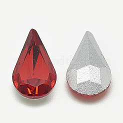 Pointed Back Glass Rhinestone Cabochons&nbsp;RGLA-T082-6x10mm-07