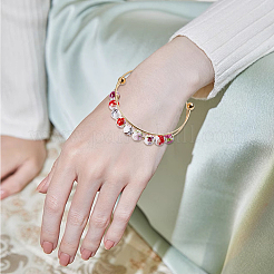 6Pcs 2 Colors Ion Plating(IP) 304 Stainless Steel Bangles Making&nbsp;MAK-BBC0001-22