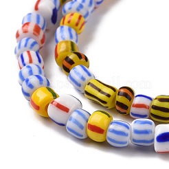 Opaque Handmade Lampwork Beads Strands&nbsp;LAMP-H061-03