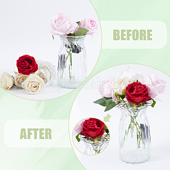 3Pcs 3 Style 201 Stainless Steel Flower Arrangement Insert Lids&nbsp;FIND-WH0260-29