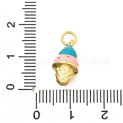 Brass Enamel Pendants&nbsp;KK-C087-12G