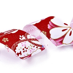 Japanese Kimono Style Floral Cotton Ribbon&nbsp;OCOR-I008-01B-11