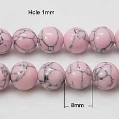 Synthetic Turquoise Beads Strands&nbsp;TURQ-H038-8mm-XXS07
