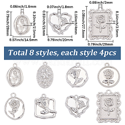32Pcs 8 Styles Alloy Pendants&nbsp;FIND-SC0022-88