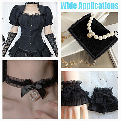 10M Double Layer Polyester Flower Elastic Lace Trim&nbsp;OCOR-DC0001-21B