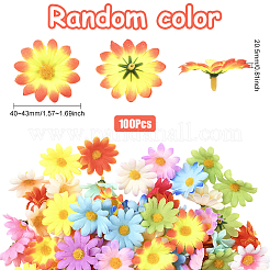 100Pcs Cloth Artificial Sunflower&nbsp;DIY-SP0005-96