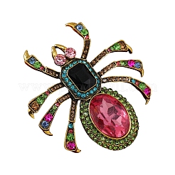 Spider Alloy Rhinestone Brooches for Backpack Clothes&nbsp;PW-WGAC6BD-01