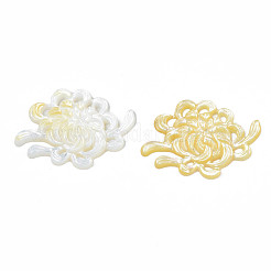Natural Yellow Shell Cabochons&nbsp;SSHEL-N027-124-01