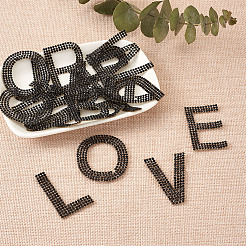 Glitter Hotfix Rhinestone Iron on Patches&nbsp;DIY-CD0001-10F
