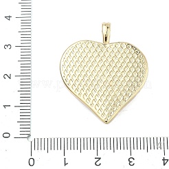 Brass Micro Pave Cubic Zirconia Pendants&nbsp;KK-C251-15G
