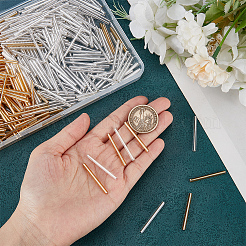 500Pcs 2 Colors Glass Round Bugle Beads&nbsp;SEED-CN0001-41