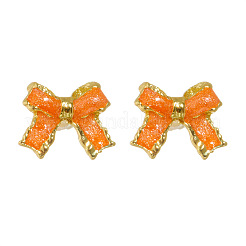 Bowknot Alloy Enamel Stud Earrings&nbsp;FS-WG41AE5-03