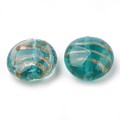 Handmade Gold Sand Lampwork Beads&nbsp;X-LAMP-S188-09C