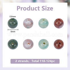 2 Strands Natural Indian Agate Beads Strands&nbsp;G-GO0001-35