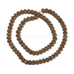 Electroplated Natural Lava Rock Beads Strands&nbsp;G-Q1009-G01-02H
