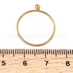 304 Stainless Steel Rhinestone Finger Rings for Women&nbsp;SA-CBAB767-26A-G