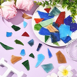 200G 2 Colors Multi-color Glass Mosaic Tiles&nbsp;MOSA-YW0001-01