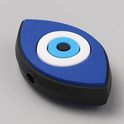 Evil Eye PVC Plastic Beads&nbsp;SIL-SZC0005-08B