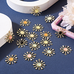 24Pcs 6 Colors Glass Imitation Cat Eye Pendants&nbsp;FIND-TA0002-83