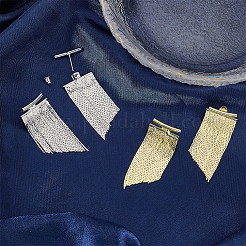 2 Pairs 2 Colors Brass Dangle Stud Earrings&nbsp;EJEW-AN0004-77