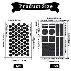 8Pcs 2 Styles PEVA Rubber Anti-Slip Hexagonal Phone Grip Tape Stickers for Phones&nbsp;AJEW-SP0002-64C-02