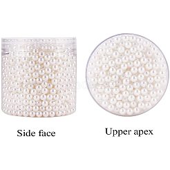 ABS Plastic Imitation Pearl Round Beads&nbsp;PH-MACR-F033-8mm-24