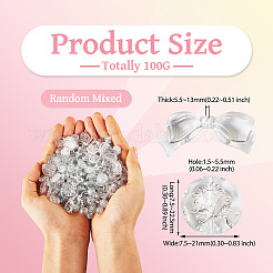 100G Transparent Acrylic Beads&nbsp;MACR-TA0002-02K