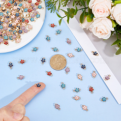 100Pcs 5 Colors Zinc Alloy Enamel Connector Charms&nbsp;ENAM-DC0002-28
