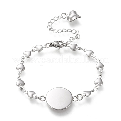 Tarnish Resistant 304 Stainless Steel Link Chain Bracelet Making&nbsp;STAS-L248-B