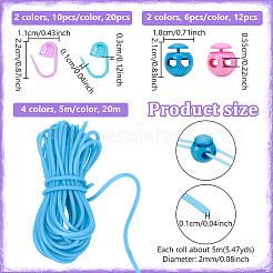 20M 4 Colors Hollow Pipe PVC Tubular Synthetic Rubber Cord&nbsp;RCOR-NB0001-05E