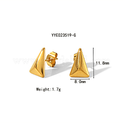 Fashionable 304 Stainless Steel Triangle Stud Earrings&nbsp;PU6903-1